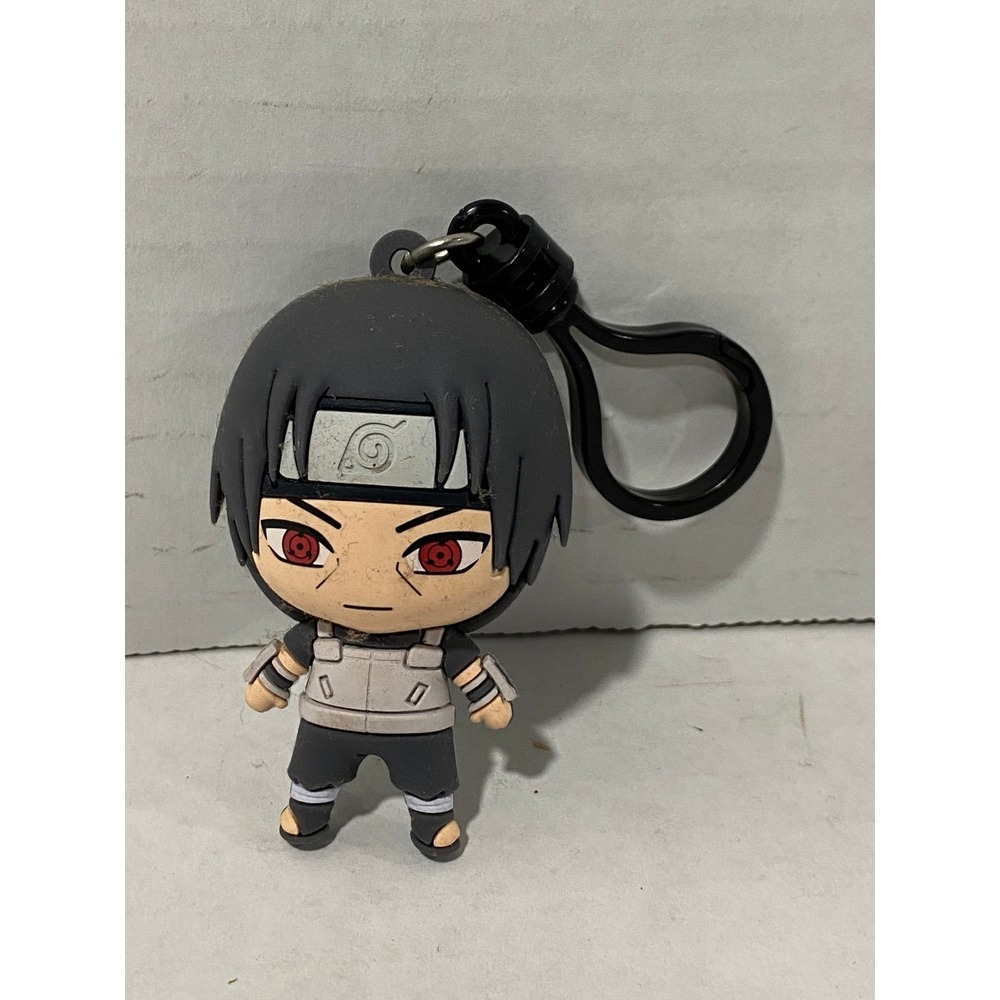 Naruto Shippuden Itachi Uchiha 3D Foam Bag Clip Anbu Black OS Excellent